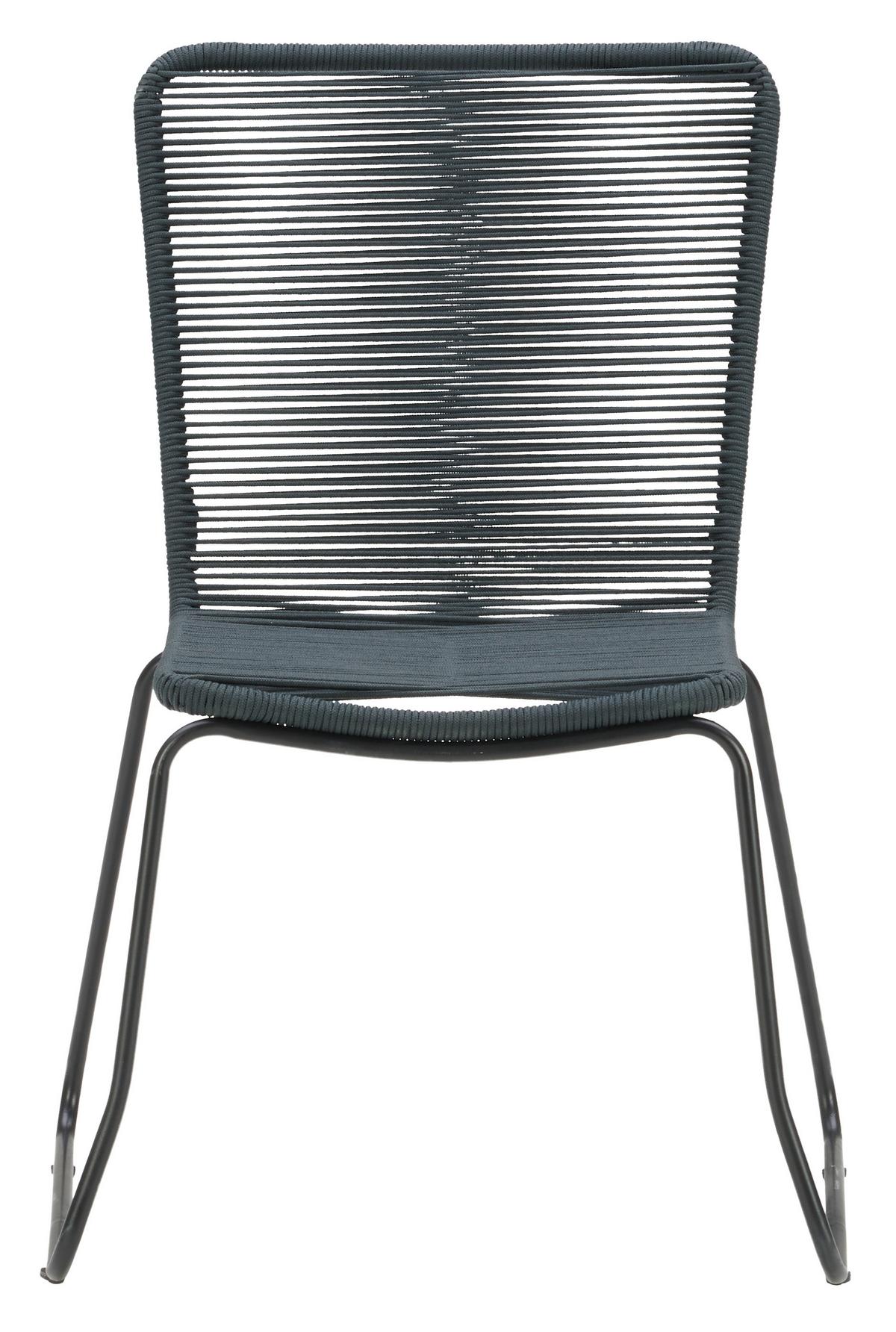 Gartenstuhl Trendy Aus Metall Und Kunststoff - Anthrazit, MODERN, Kunststoff/Metall (58/88/62cm) - Beldano