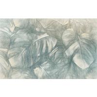 Vliestapete Beyond Botanic - Blau/Weiß, Basics (400/250cm) - Komar