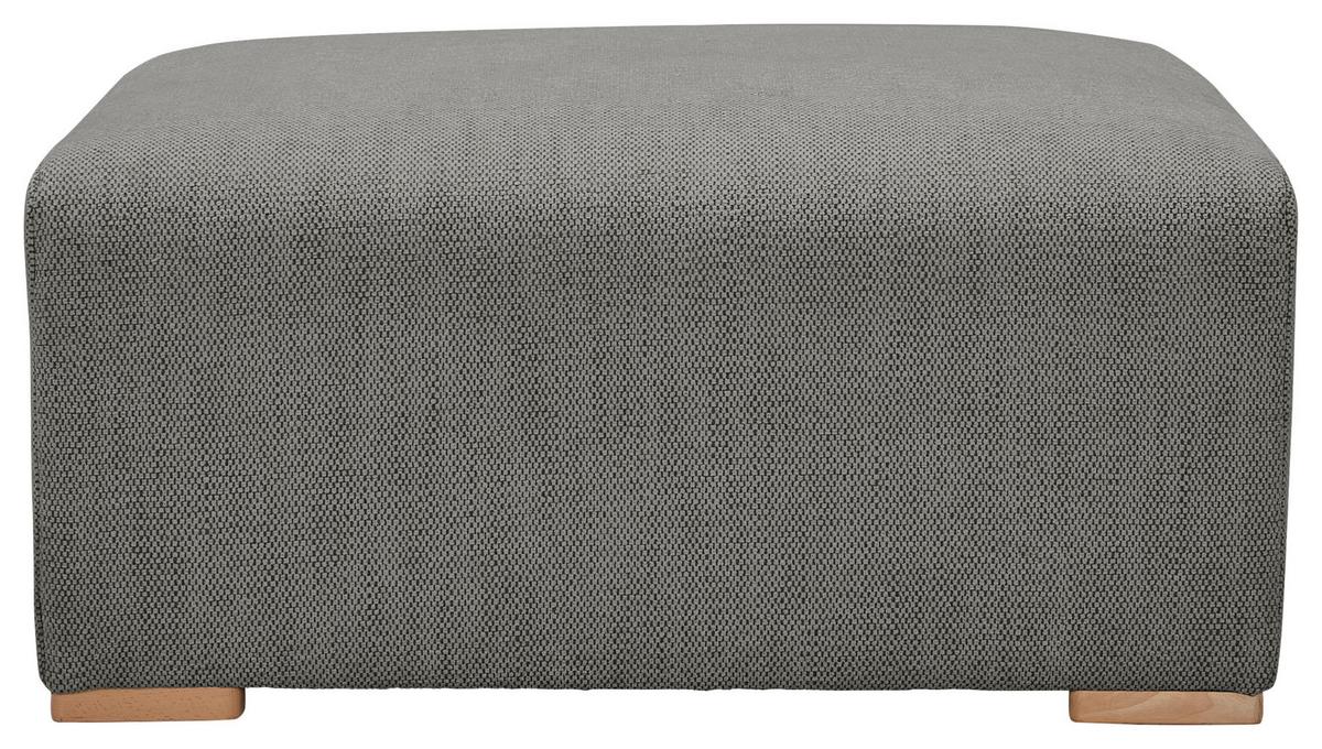 Hocker Vouge Grau Bxhxt: 101x44x92 Cm - Buchefarben/Grau, KONVENTIONELL, Textil (101/44/92cm) - Livetastic