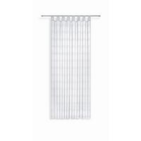 Vorhang Mit Schlaufen Und Band Halina 145x245 Cm Weiß/ Taupe - Weiß, KONVENTIONELL, Textil (145/245cm) - Luca Bessoni