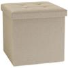 Sitzbox Boxas Creme B: 38 Cm - Creme, Basics, Holzwerkstoff/Kunststoff (38/38/38cm) - MID.YOU