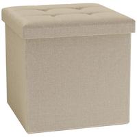 Sitzbox Boxas Creme B: 38 Cm - Creme, Basics, Holzwerkstoff/Kunststoff (38/38/38cm) - MID.YOU