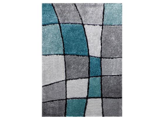 Koberec S Vysokým Vlasom Fancy 3 - sivá/tyrkysová, Konvenčný, textil (120/170cm) - Mömax modern living Koberec S Vysokým Vlasom Fancy 3 - sivá/tyrkysová, Konvenčný, textil (120/170cm) - Mömax modern living