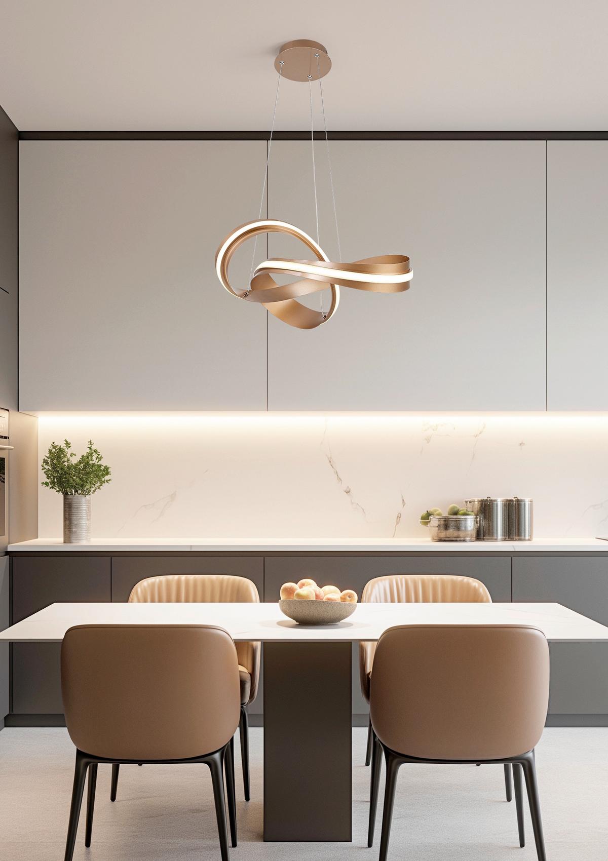 Led-hängeleuchte Josefina - Cappuccino, Kunststoff/Metall (52/120cm) - Luca Bessoni