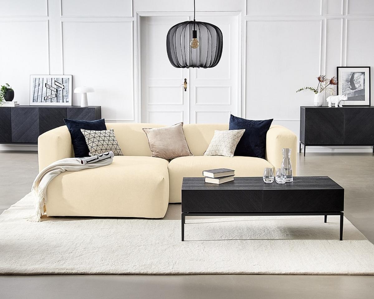 Ecksofa Bolt, Beige S: 255x160 cm - Beige, MODERN, Textil (255/160cm) - Trendmanufaktur