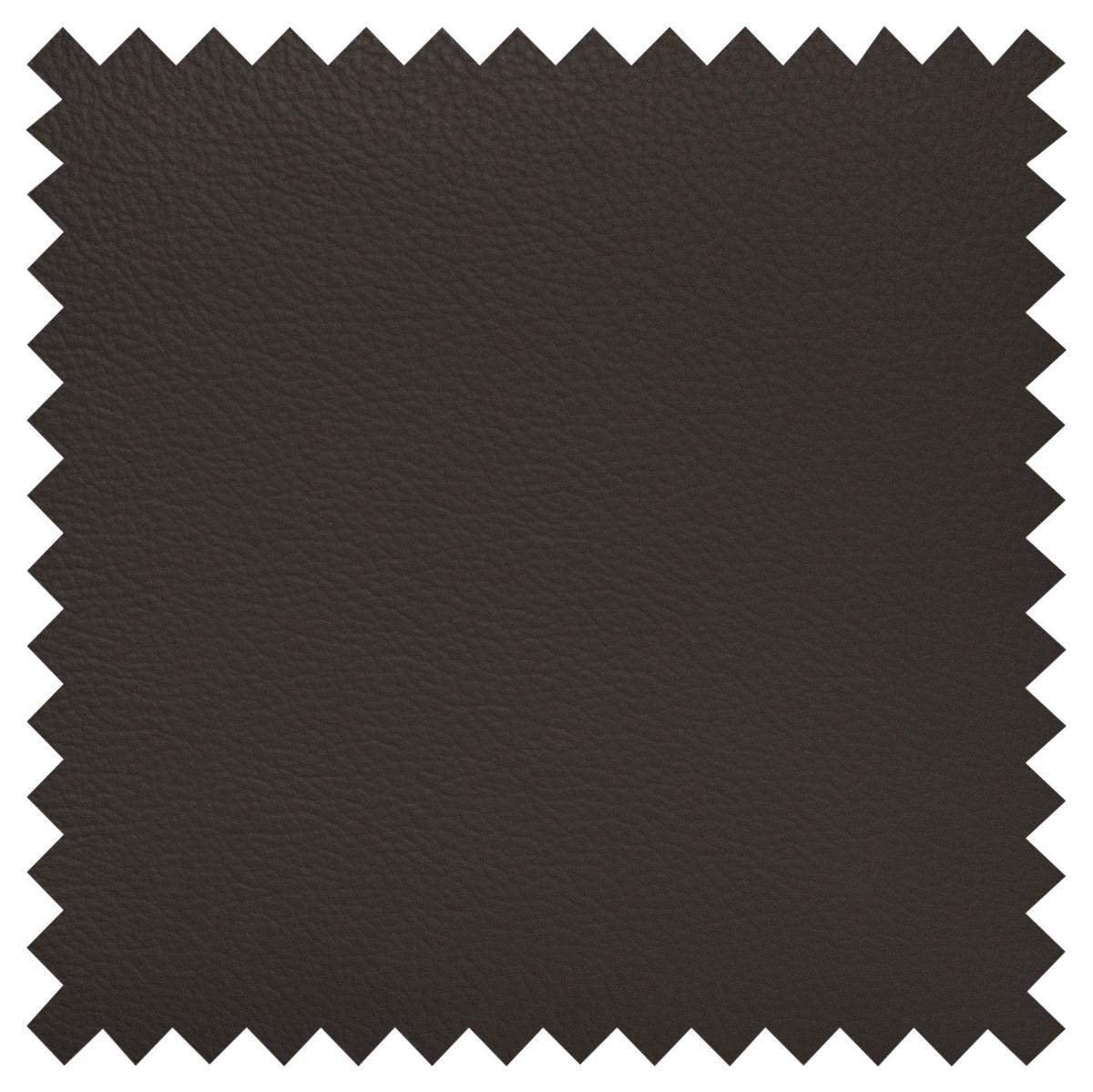 Ecksofa Aspen Dunkelbraun S: 208 Cm - Chromfarben/Dunkelbraun, Design, Leder/Textil (208/245cm) - Livetastic