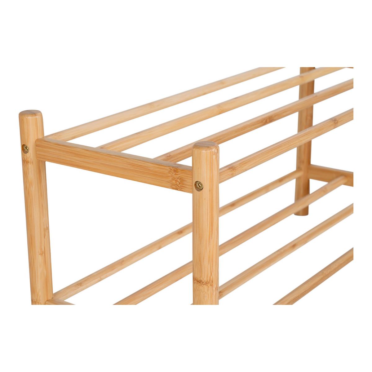 Schuhregal Manaus Naturfarben B: 70 cm - Naturfarben, Design, Holz (70/33/27cm) - MID.YOU