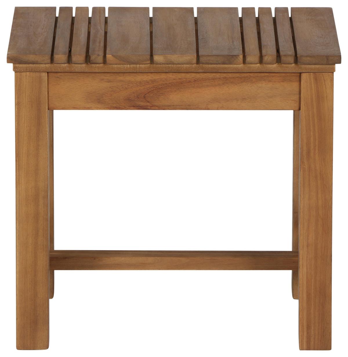 Gartenhocker Echtholz Akaziefarben - Akaziefarben, KONVENTIONELL, Holz (33/45/50cm) - Siena Garden