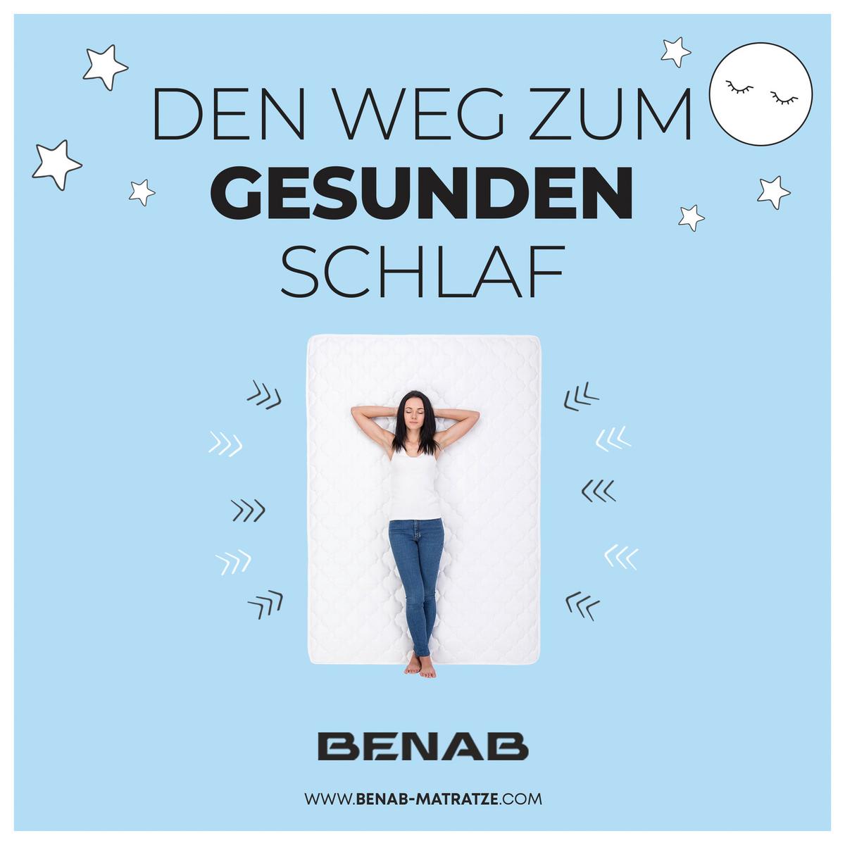 Obojstranný matrac Flora BIO H3/ H4, V: 16cm - biela/zelená, Lifestyle, textil (80/200cm) - Benab