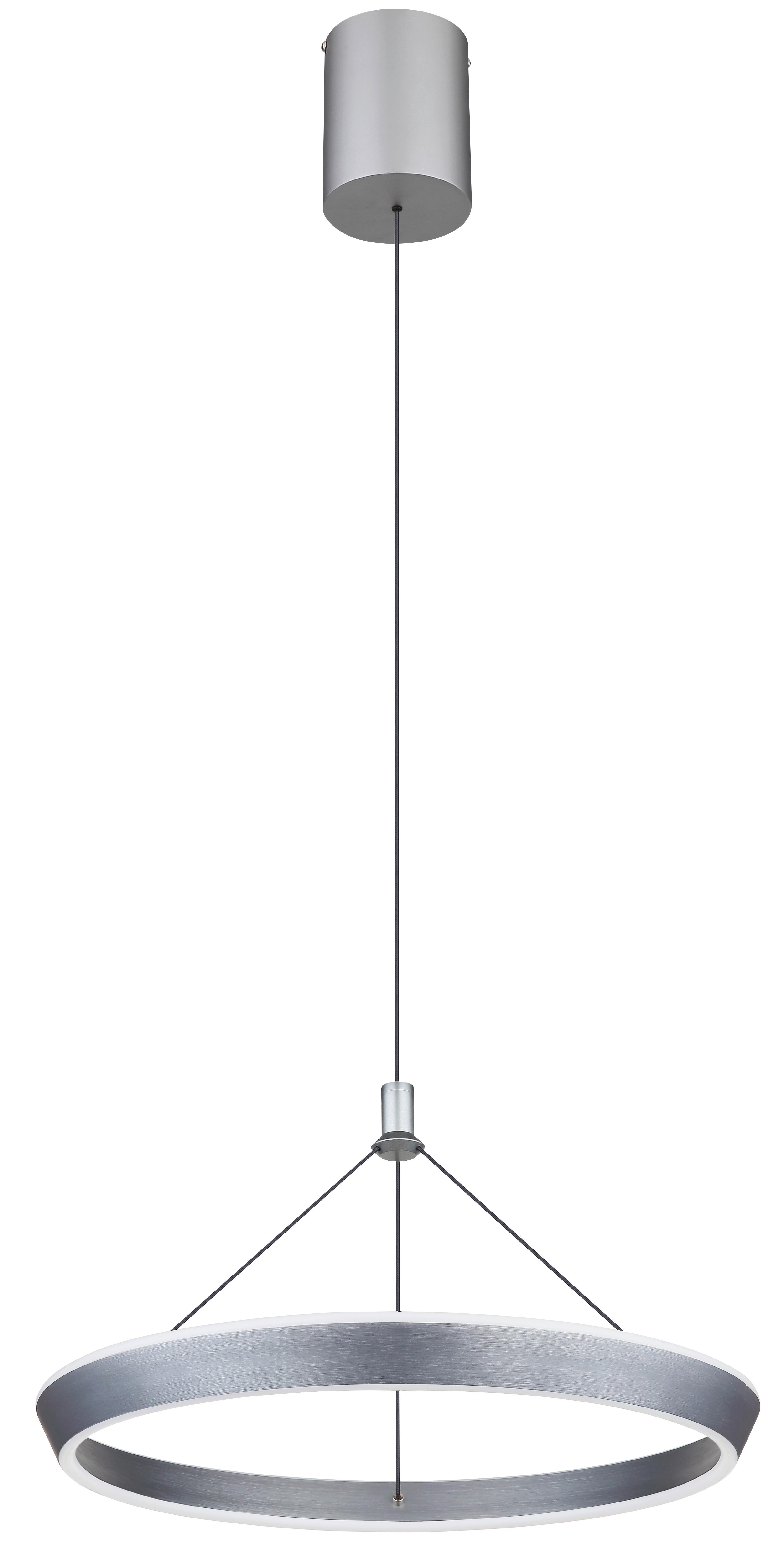 Led-hängeleuchte 67316 - Titanfarben/Opal, Design, Kunststoff/Metall (50/200cm) - Globo