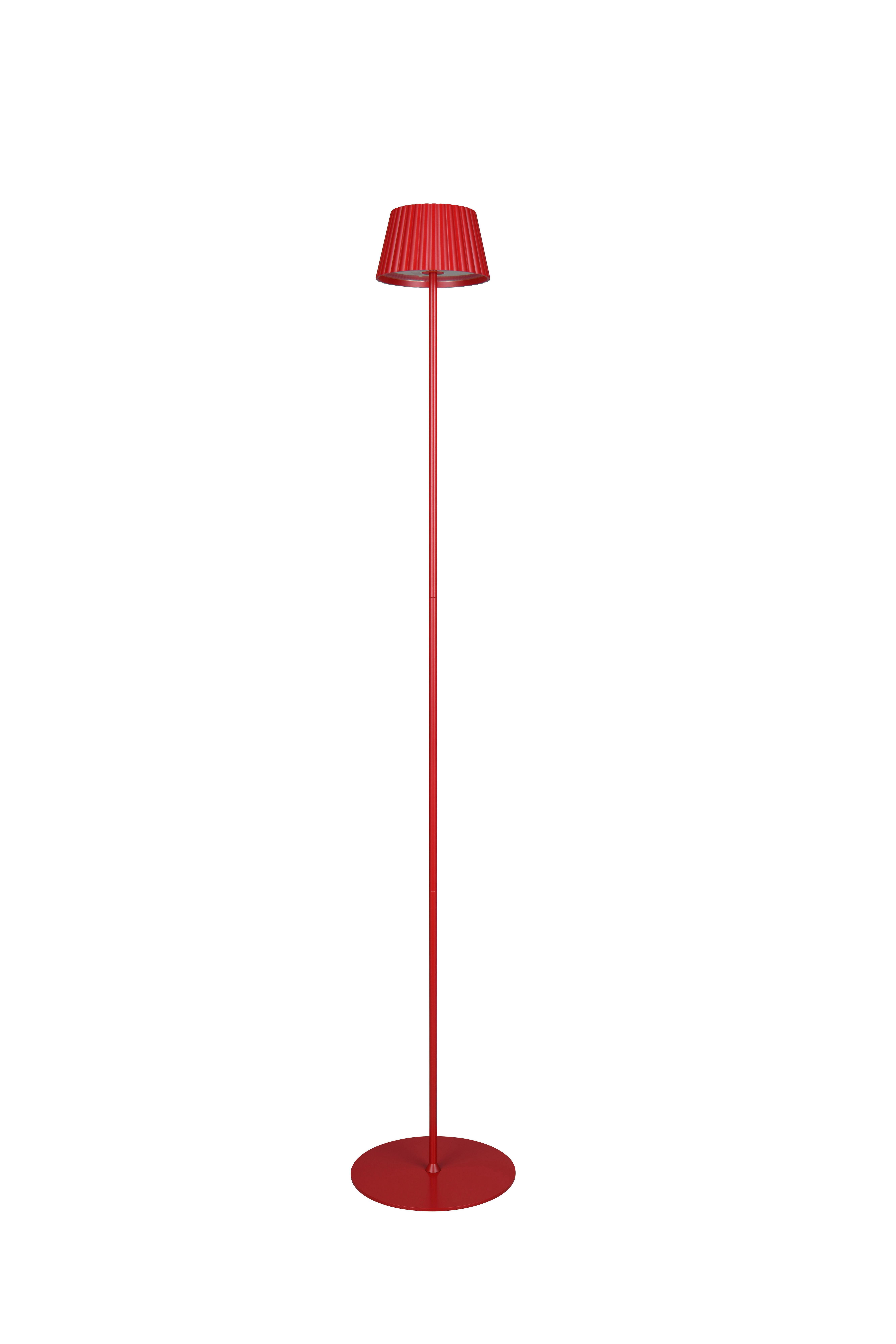 Akku-stehleuchte R47706110 Suarez - Rot, Design, Metall (13,5/123cm)