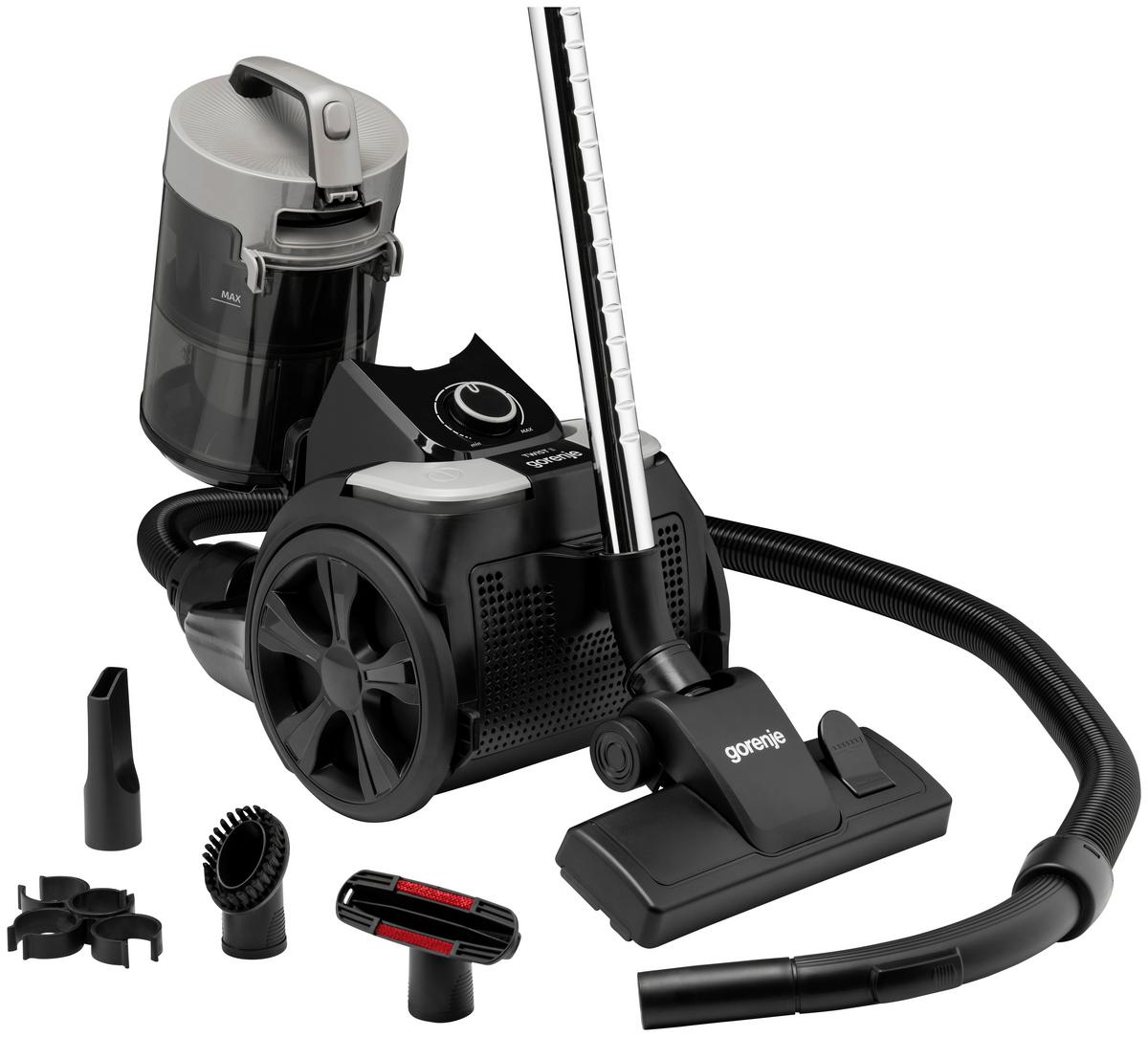 Zyklonsauger, 850w Vce01tabkg - Schwarz, Basics, Kunststoff (44/35/26cm)