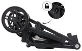 Kinderwagen Balu Premium 3in1 mit Babyschale + Sonnenschutz - Anthrazit/Schwarz, MODERN, Kunststoff/Metall (103/58/104cm) - Fillikid