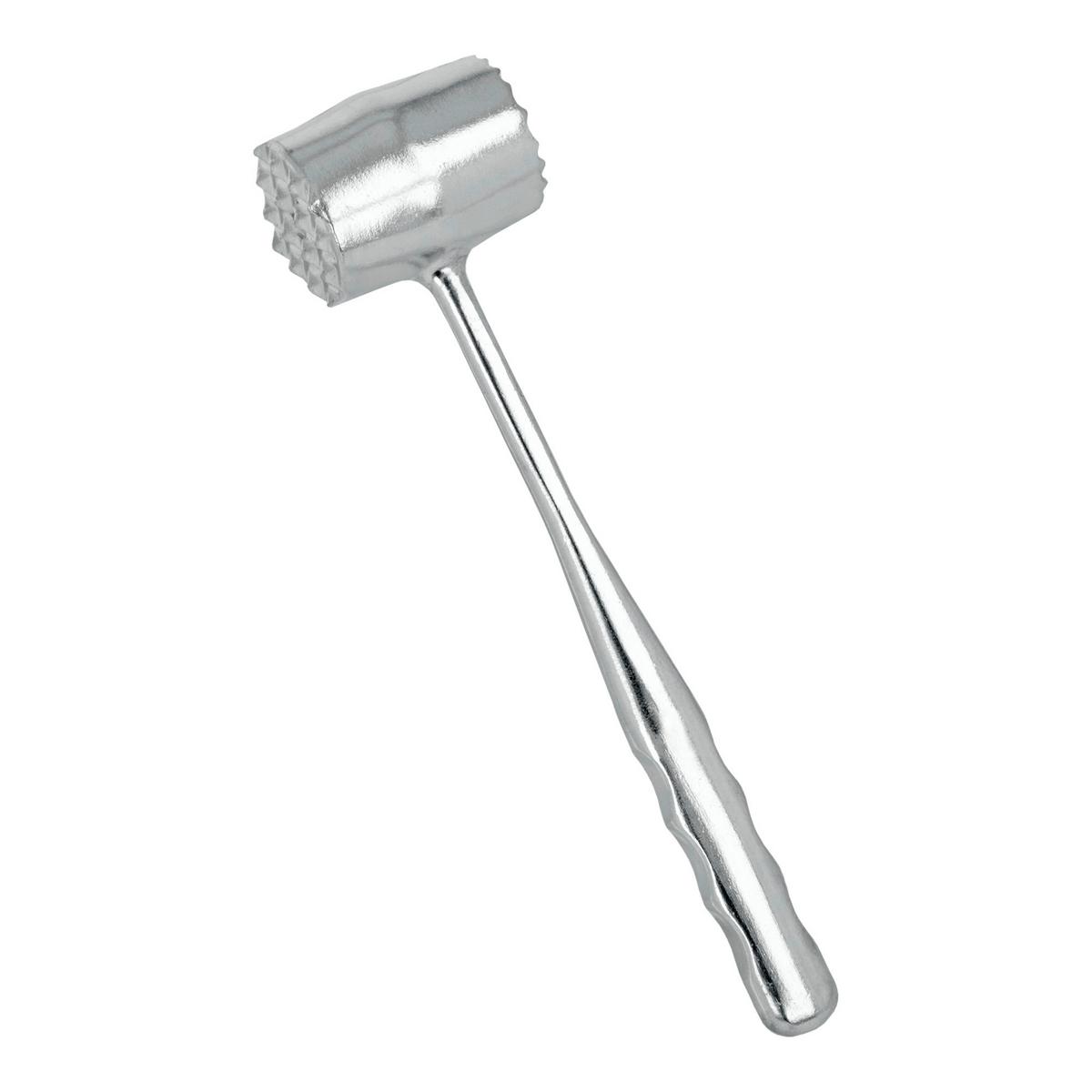 Fleischklopfer aus Metall Chrom L: ca. 20 cm - Silberfarben, Basics, Metall (0,160kg) - Metaltex