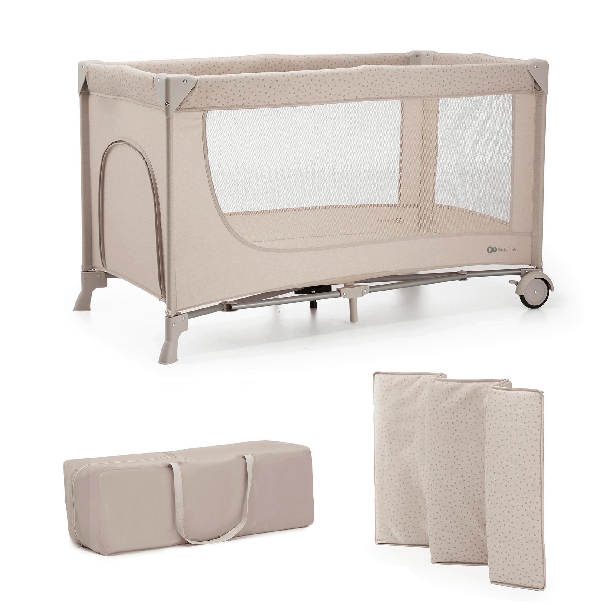 Reisebatt Joy 2-in-1 Beige, Lf: 60x120cm