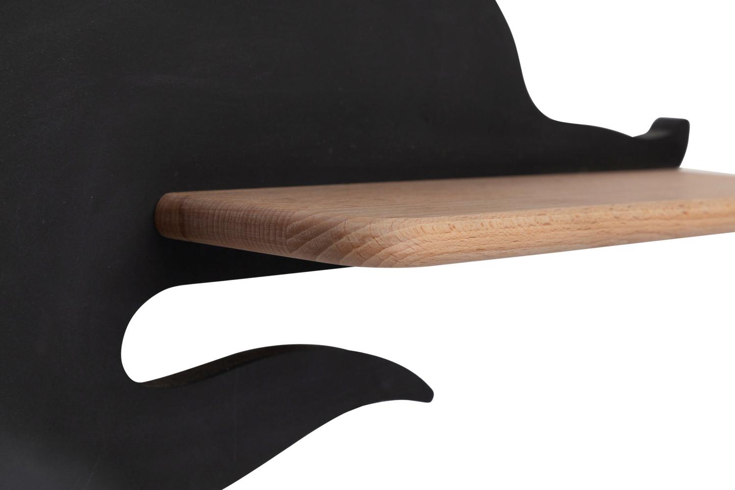 Kinderwandleuchte 21-26002 Cat - Schwarz, Basics, Holz/Holzwerkstoff (36/12/26cm)