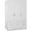 Kleiderschrank Celle, 3-türig - Weiß, MODERN, Holz (136/197/54cm) Kleiderschrank Celle, 3-türig - Weiß, MODERN, Holz (136/197/54cm)