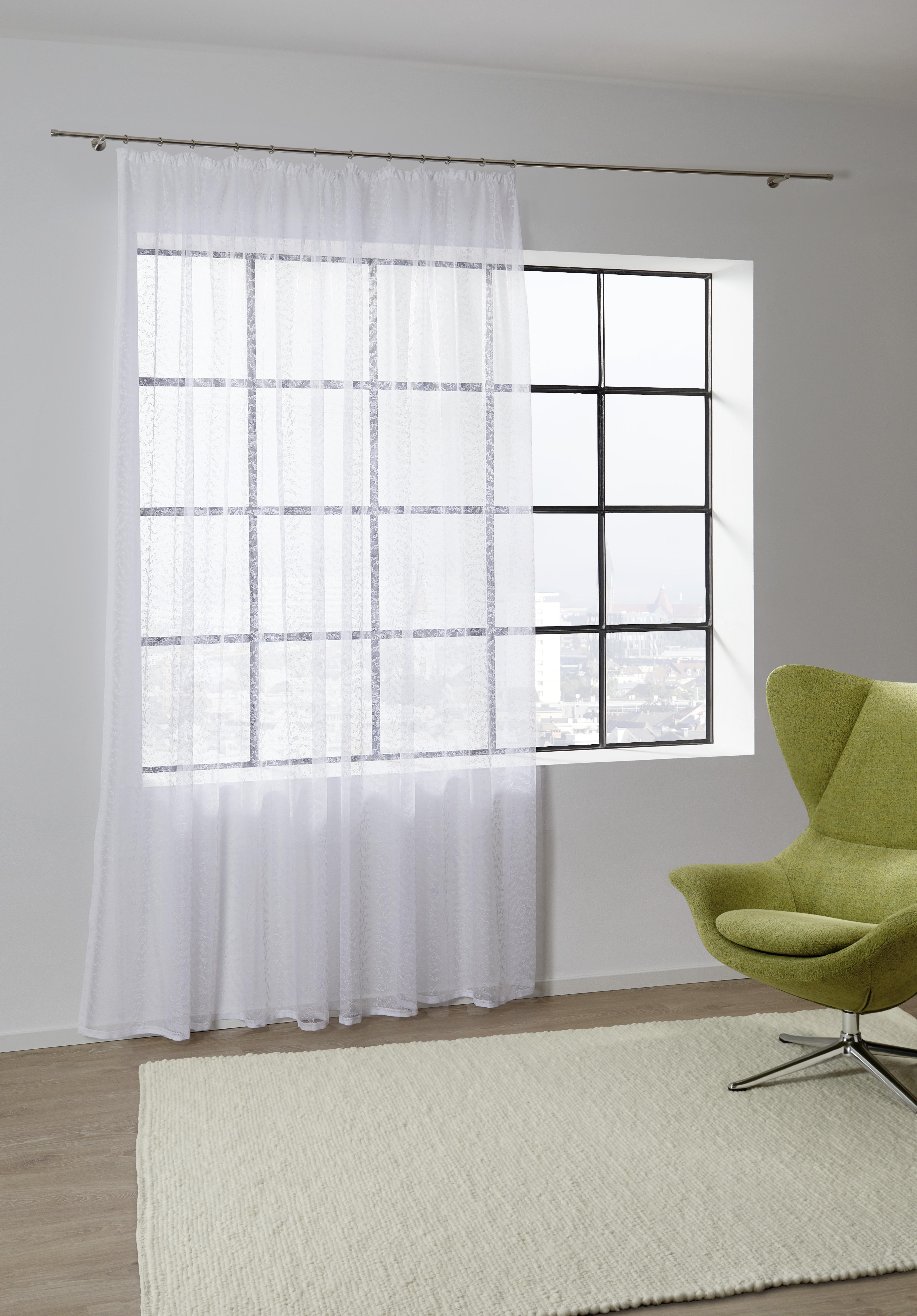 Kusová Záclona Rita Store 3, 300/245cm - bílá, Konvenční, textil (300/245cm) - Modern Living