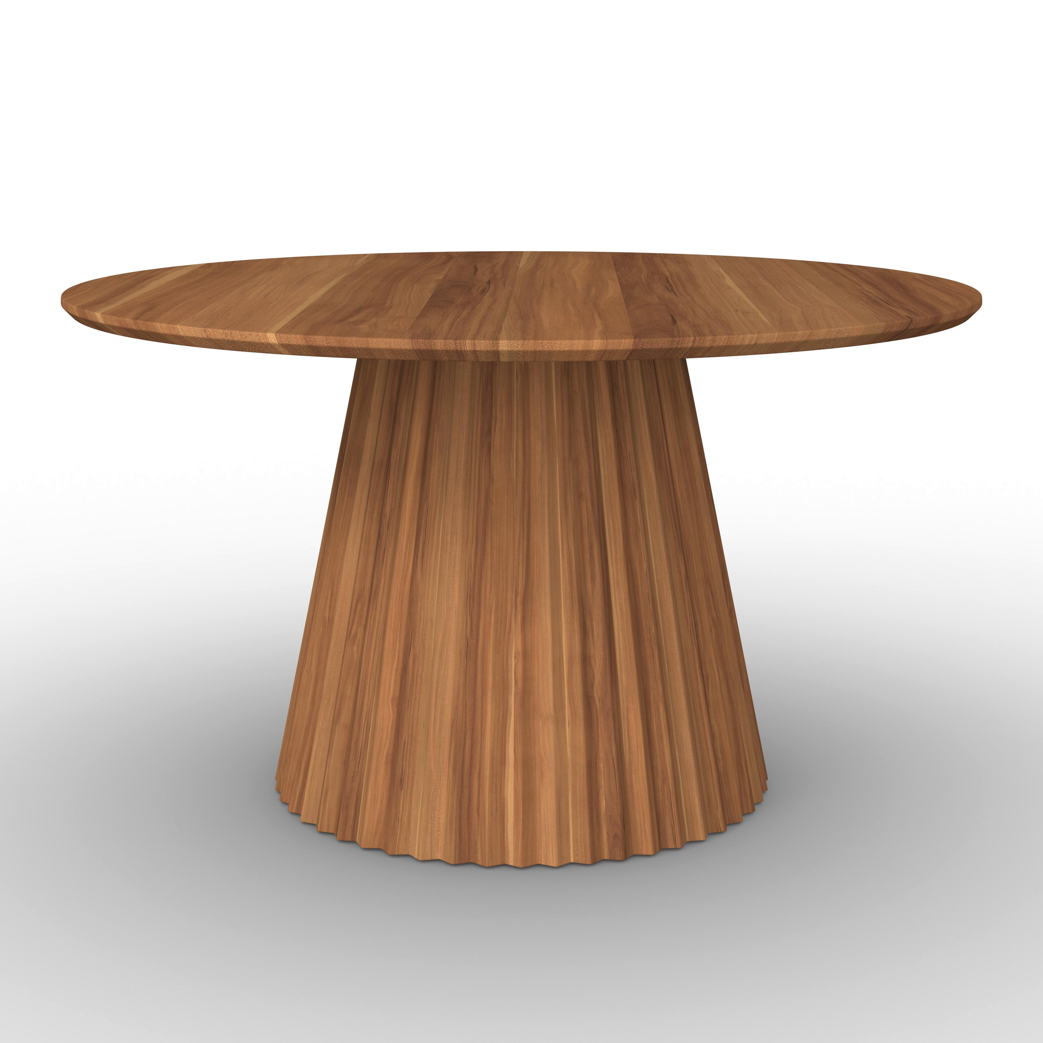 Jedálenský stôl ALLEGRA 140 - farba akácie/prírodná farba, Modern, drevo (140/76cm) - Bessagi Home