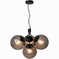 Hängeleuchte Ivona Pela Schwarz  D: 41 cm - Schwarz, KONVENTIONELL, Glas/Metall (41/54cm) - Nordlux