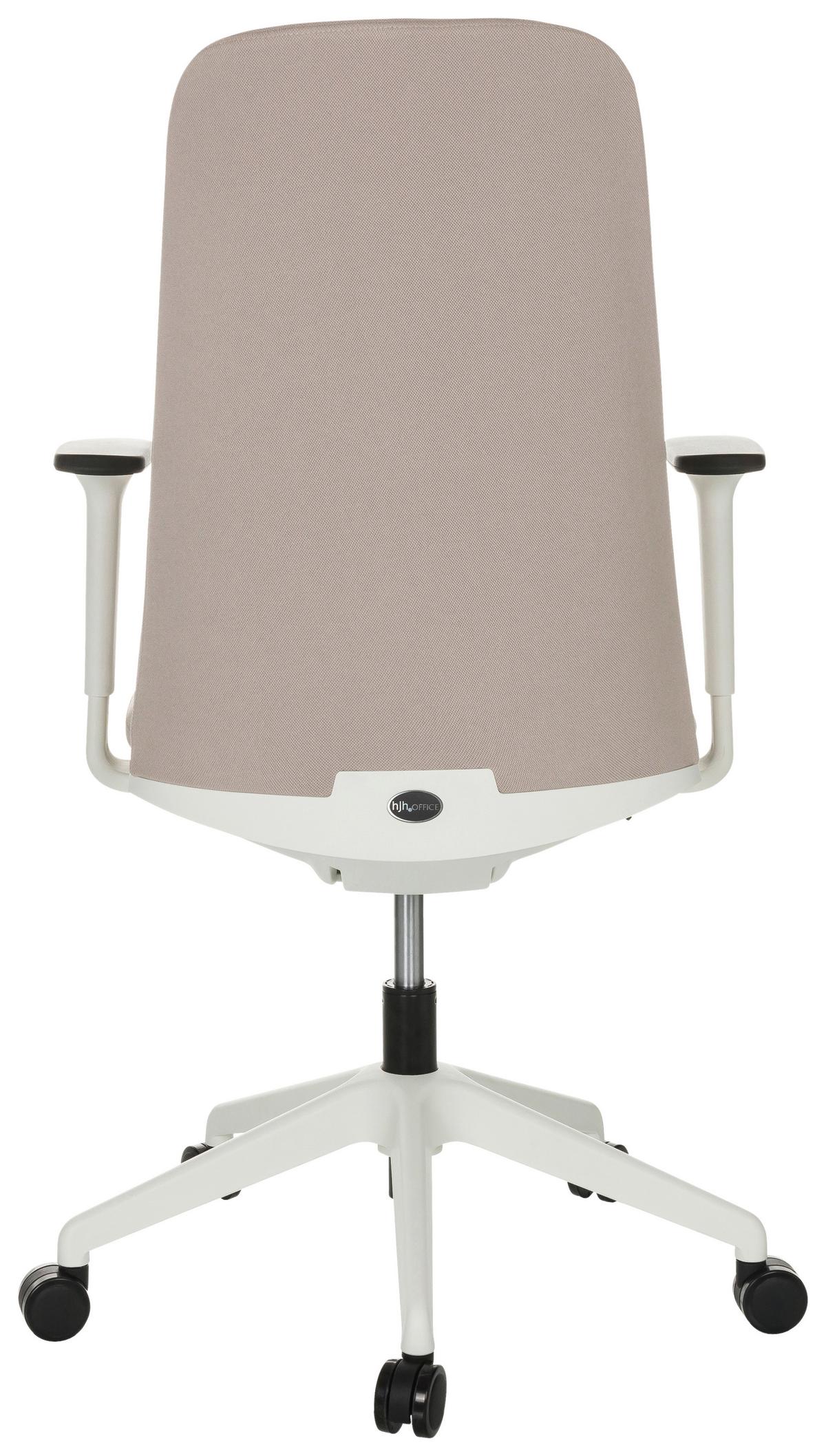 Bürostuhl Nestora Mit Armstützen Beige - Beige/Schwarz, Basics, Kunststoff/Textil (70/103-113/70cm) - MID.YOU