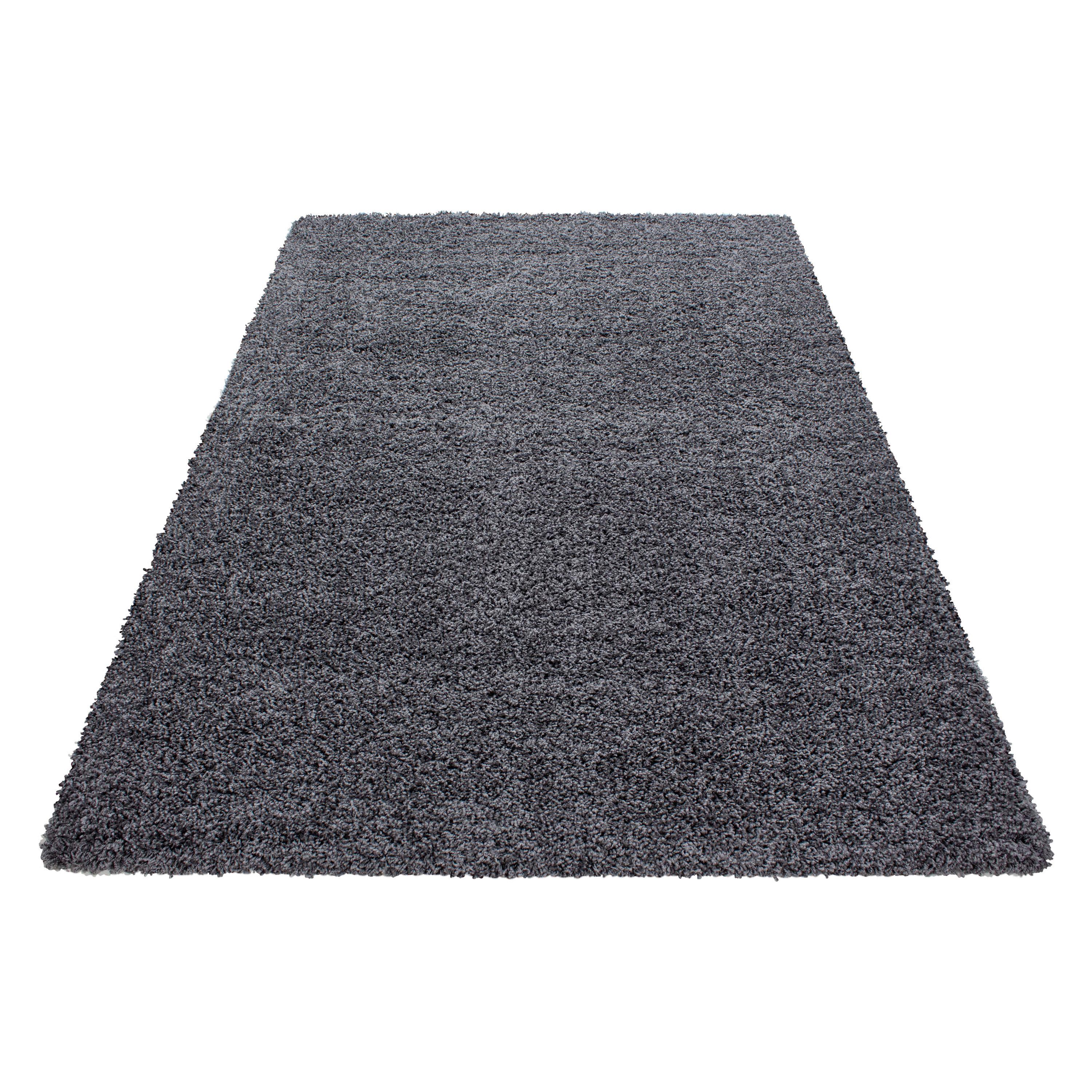 Fußbodenheizung Hochflorteppich Grau für in