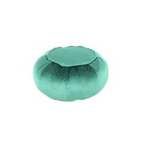 Pouf Taj Mahal DxH:: 65x35 cm Samt Grün mit Reißverschluss - Grün, MODERN, Textil (65/35/65cm) - Kayoom