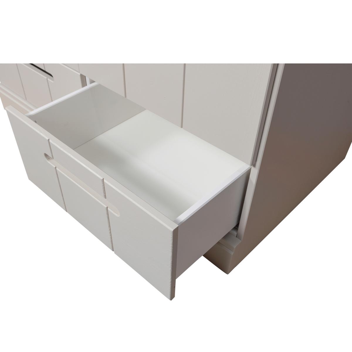 DREHTÜRENSCHRANK Connect Grau B: 94cm - Grau, Basics, Holz (94/195/53cm) - MID.YOU