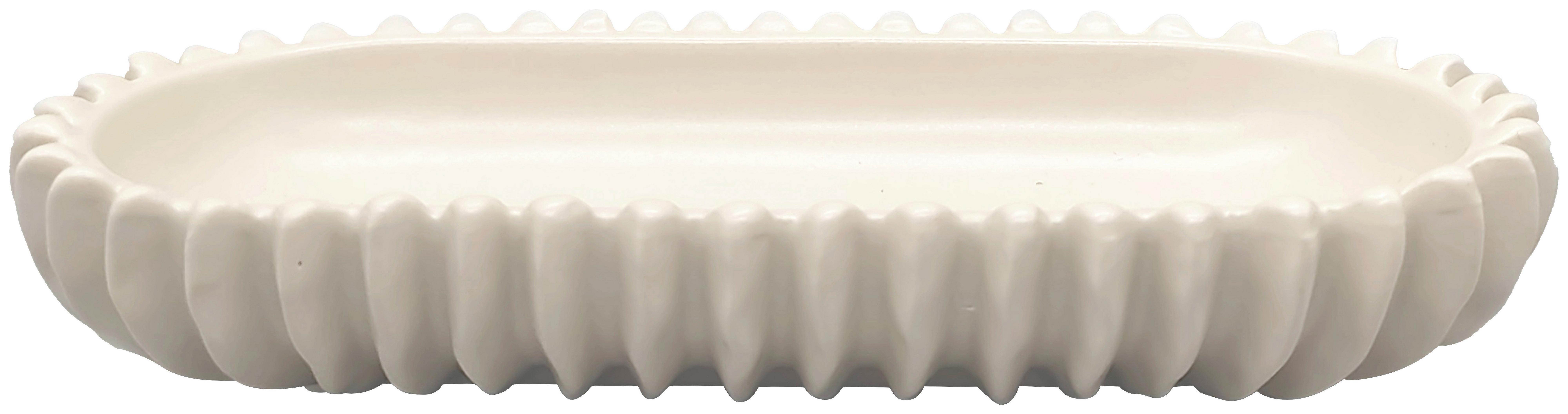 Dekorační miska FELINE - bílá, Konvenční, keramika (26,5/4,5cm) - Mömax