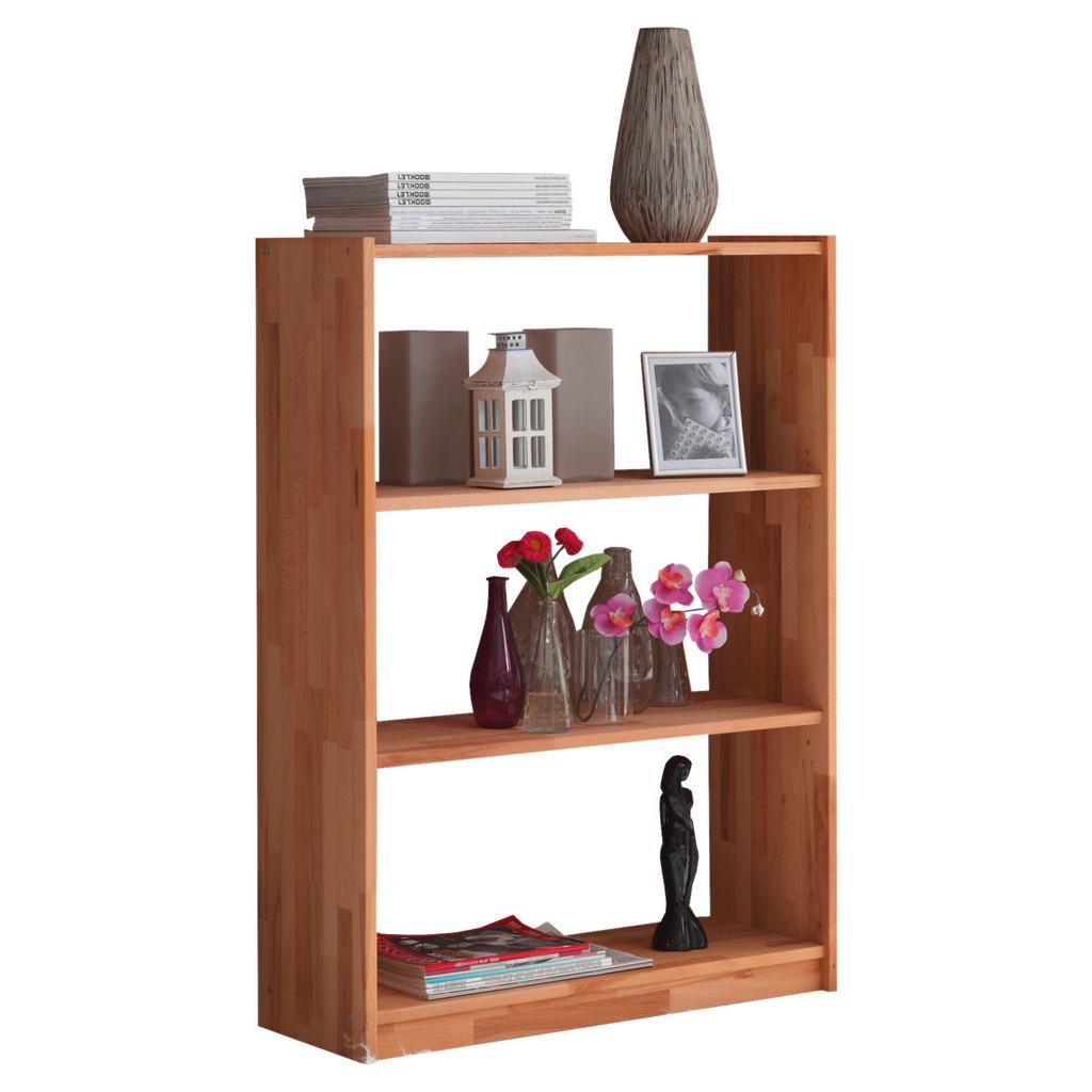 Regal Echtholz massiv Simon B 80 cm, Buche