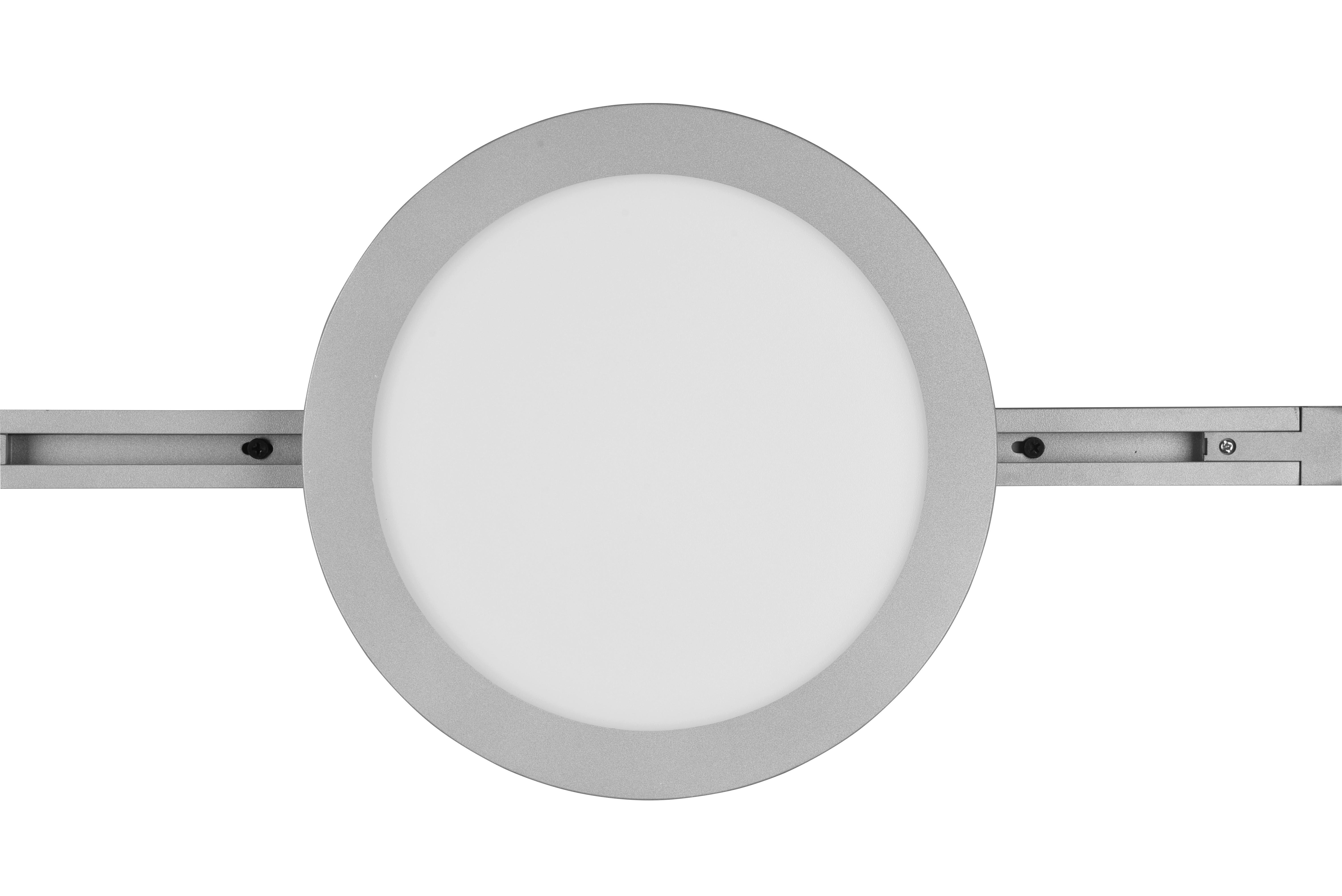 Deckenleuchte Duoline Camillus Ø 26 Cm, Für Schienensystem - Titanfarben, Basics, Kunststoff (26,0/2,7cm) - Trio Leuchten