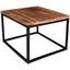 Couchtisch Holz Massiv Industrial, Mangoholz B:70cm - Schwarz/Braun, MODERN, Holz/Metall (70/70/48cm) Couchtisch Holz Massiv Industrial, Mangoholz B:70cm - Schwarz/Braun, MODERN, Holz/Metall (70/70/48cm)
