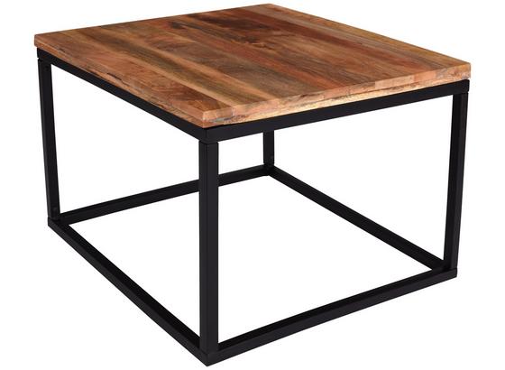Couchtisch Industrial B: 70cm Mangoholz - Schwarz/Braun, MODERN, Holz/Metall (70/70/48cm) Couchtisch Industrial B: 70cm Mangoholz - Schwarz/Braun, MODERN, Holz/Metall (70/70/48cm)