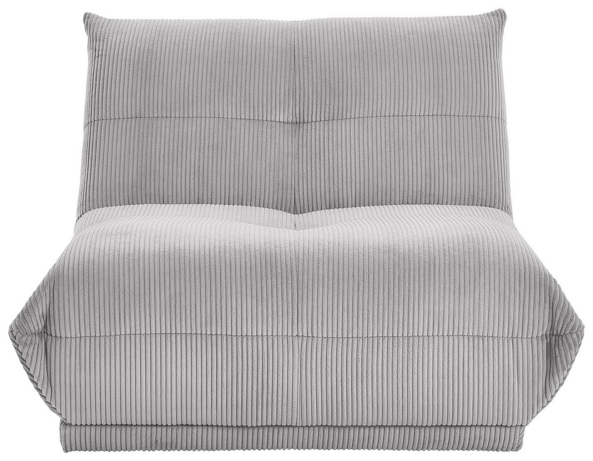 Modul Sofa Giselle 2er Sofa B: 105 cm Cord Grau - Grau, Trend, Textil (105/80/112cm) - Livetastic