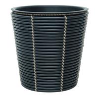 Pflanzentopf Mausa - Schwarz, KONVENTIONELL, Kunststoff/Metall (30/30cm) - Luca Bessoni