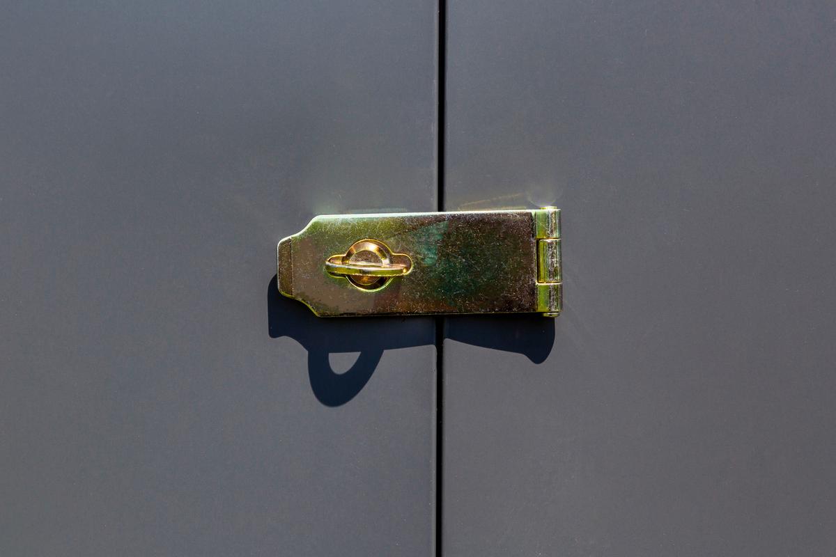 Gerätehaus Mit Pultdach 295x208x124 Cm - Grau, Basics (295/208/124cm)