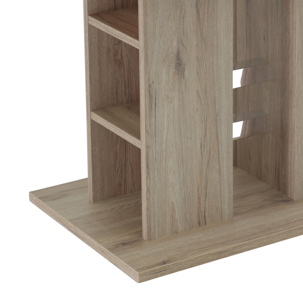 Essgruppe Alina G 5--Teilig. Hellbraun/anthrazit - Chromfarben/Hellbraun, MODERN, Holzwerkstoff/Textil (120-160/80/76cm) - MID.YOU