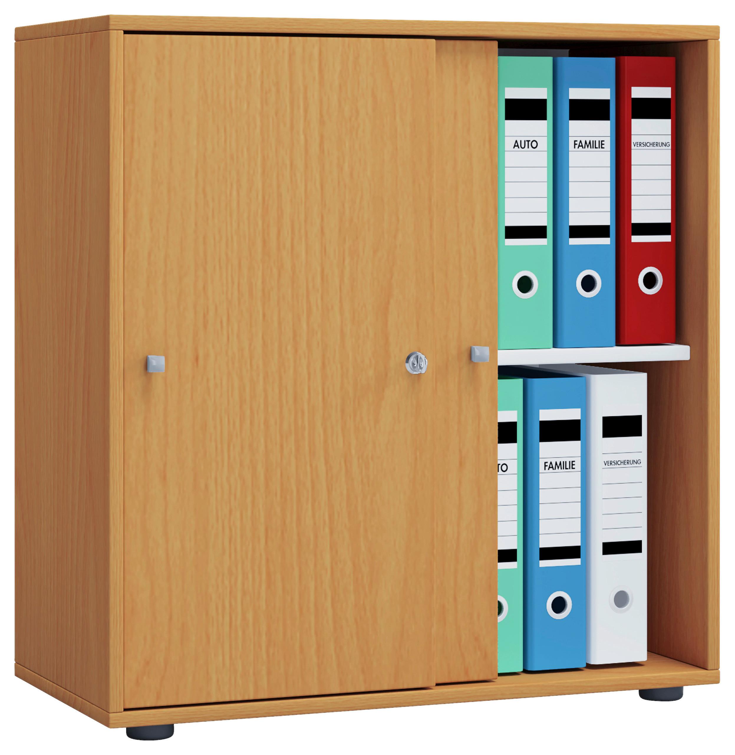 Aktenschrank Versperrbar Lona Buche Dekor B: 70 Cm