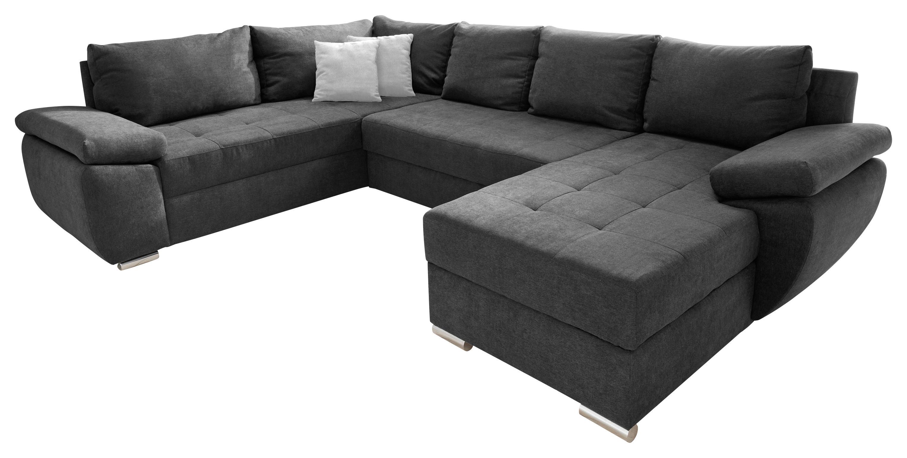 Wohnlandschaft Terana Mit Schlaffunktion, Anthrazit