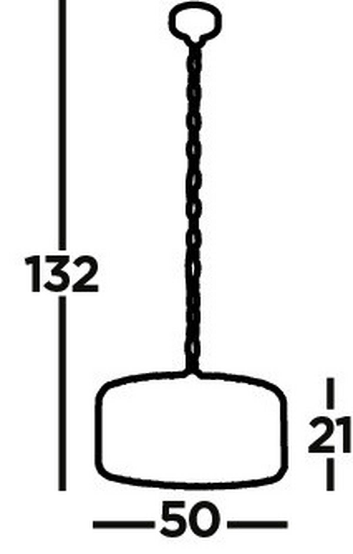 Hängeleuchte Chapeau 82101-5cc - Chromfarben/Bernsteinfarben, KONVENTIONELL, Glas/Metall (50/132cm)