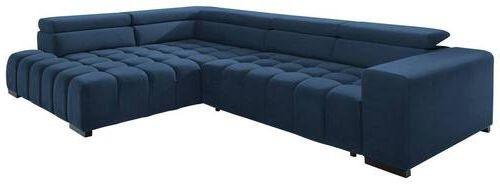 Eckschlafsofa Elias Neu Blau S: 201 cm - Blau/Schwarz, Design, Textil (201/307cm) - Livetastic