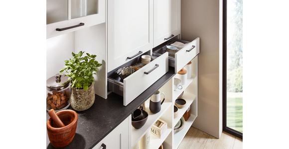Einbauküche Neapel - Eichefarben/Schwarz, MODERN, Holzwerkstoff - Vertico