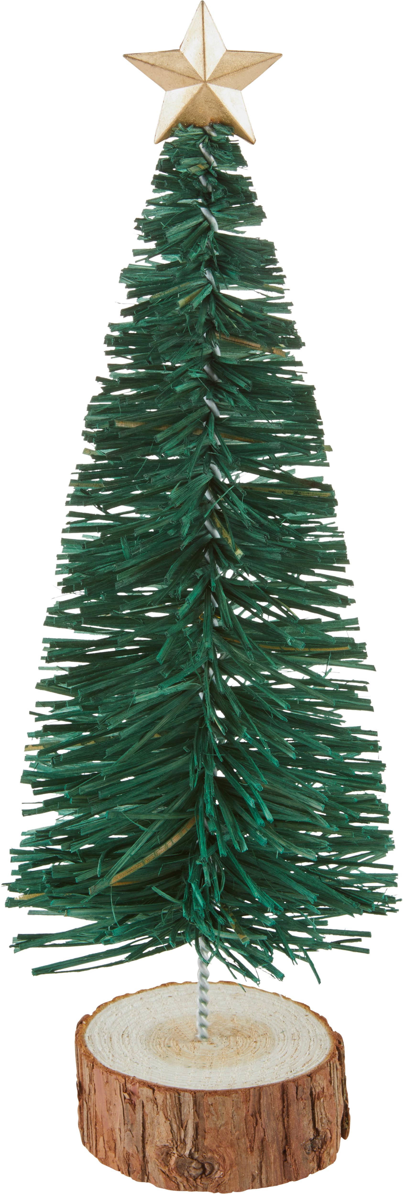 Dekobaum Tristan - Naturfarben/Grün, KONVENTIONELL, Holz/Kunststoff (10/30,5cm) - Luca Bessoni