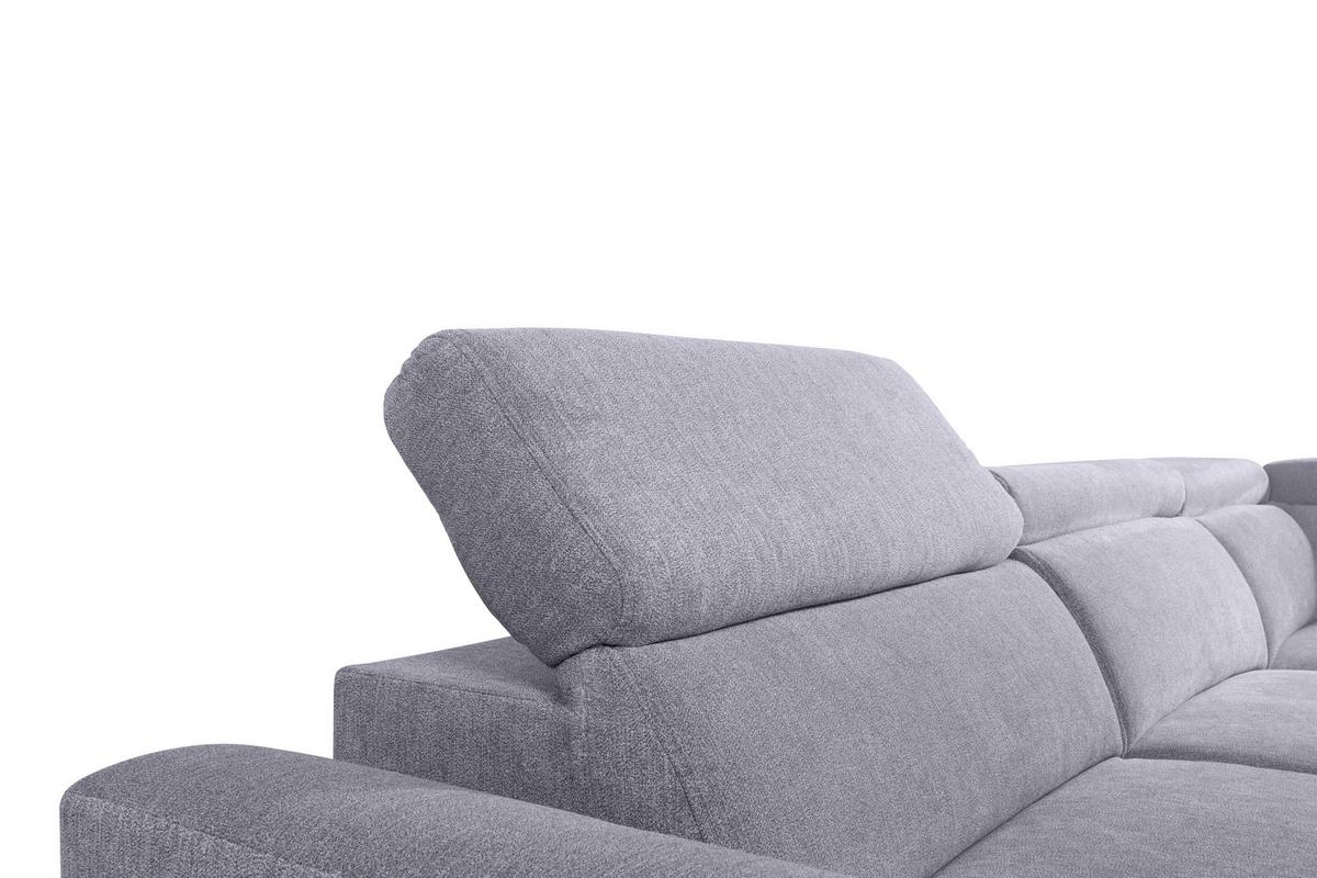 Ecksofa Lapis Grau S: 255/217 cm - Schwarz/Grau, KONVENTIONELL, Textil (255/217cm) - MID.YOU