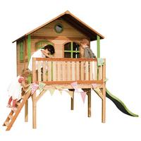 Spielhaus A030.041.10 - Braun/Grün, KONVENTIONELL, Holz/Kunststoff (380/274/212cm) - Ambia Garden