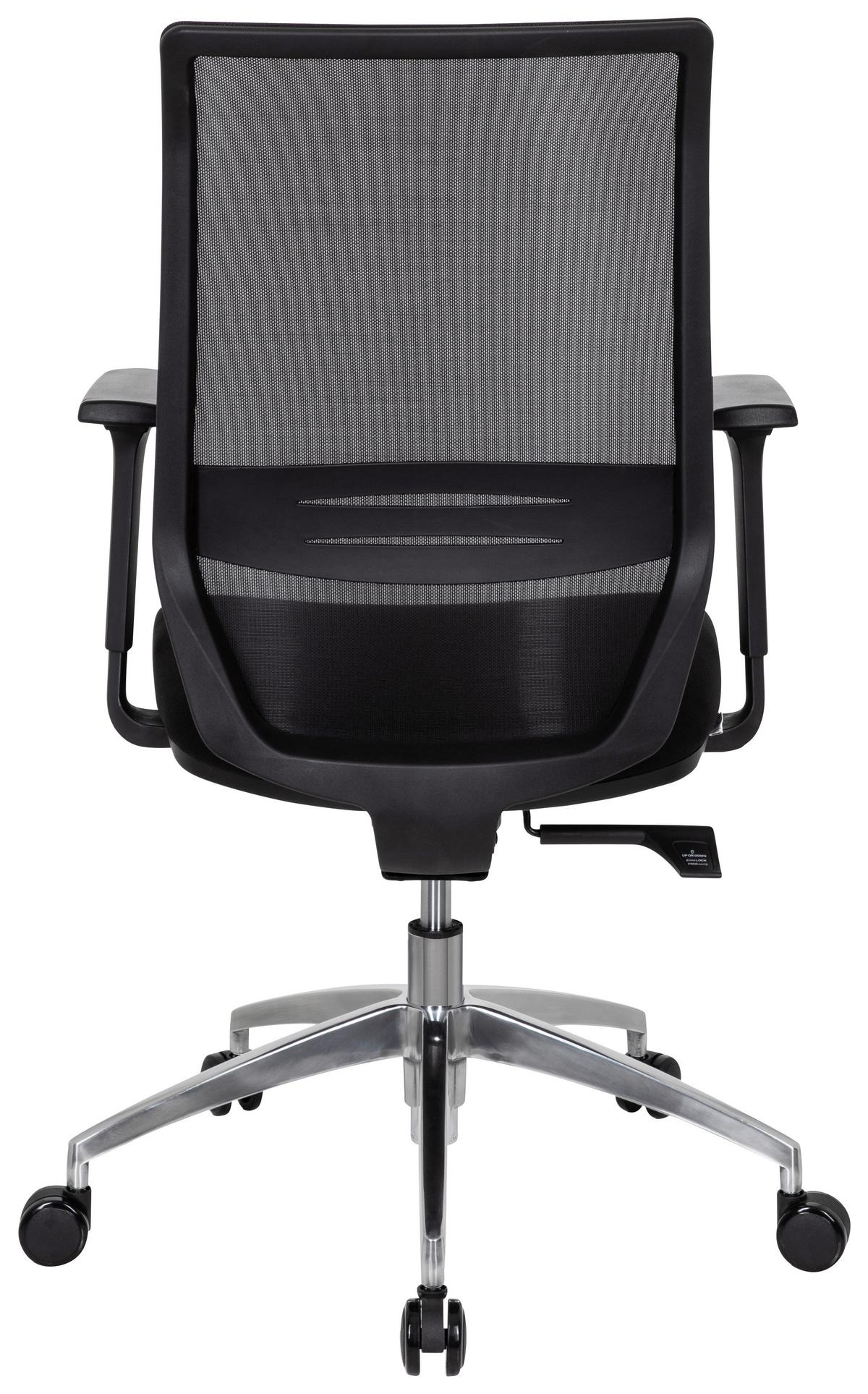 Drehstuhl Profondo Schwarz - Schwarz, MODERN, Kunststoff/Textil (60/110/61cm) - MID.YOU