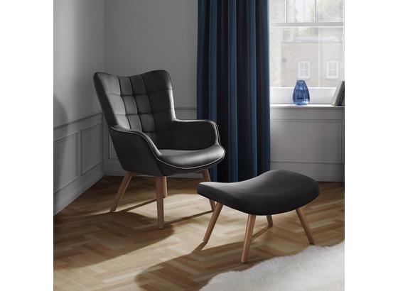 Relaxačné Kreslo Merlin - sivá, Moderný, drevo/textil (71/98/80cm) - Modern Living Relaxačné Kreslo Merlin - sivá, Moderný, drevo/textil (71/98/80cm) - Modern Living