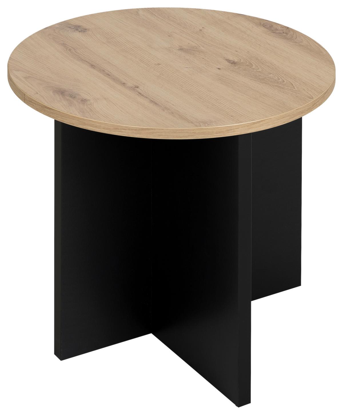 Couchtisch Craft Eiche Artisan Dekor, B: 160cm - Kaschmir/Eiche Artisan, Basics, Holzwerkstoff (160/42/160cm) - Livetastic