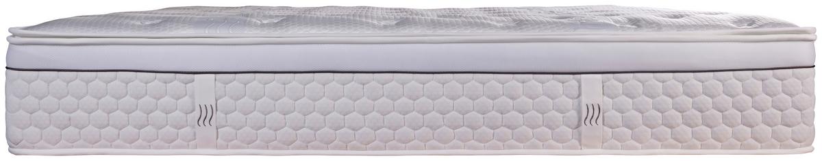 TASCHENFEDERKERNMATRATZE Cooltech, LF: 200x200 cm - Weiß, Basics, Textil (200/200cm) - Livetastic