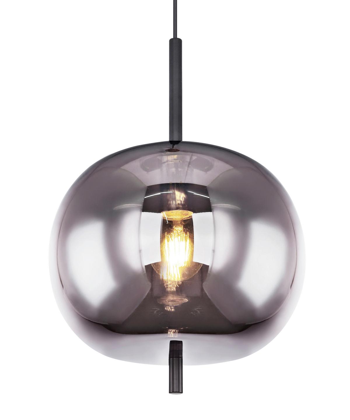 Závěsné svítidlo Jeanette - černá, Moderní, kov/sklo (30/120cm) - Premium Living